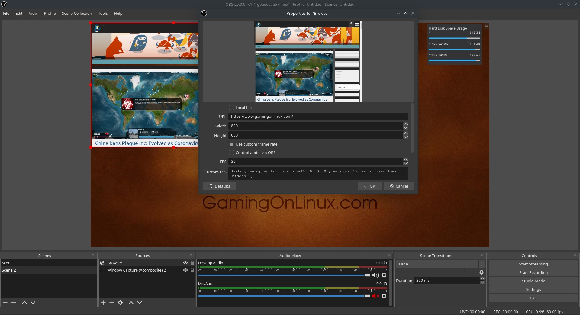 OBS Studio  RC1 is out to further enhance video livestreaming and  recording | GamingOnLinux