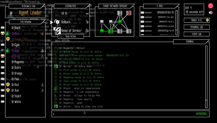 Untrusted is an upcoming online multiplayer social deduction game about  hacking