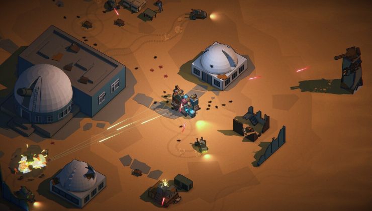 Machine Mind blends real-time action with survival and RTS elements to make a fun mix